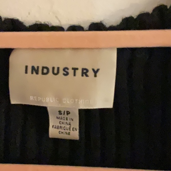 Sale! Industry Republic Clothing Lettuce Trim Ribbed Vest, Size S, Black - Picture 5 of 8